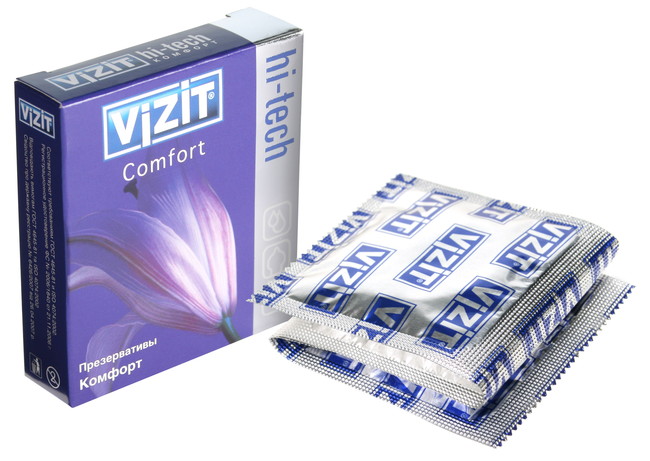 Презервативы VIZIT Hi-tech COMFORT комфорт, 3 шт