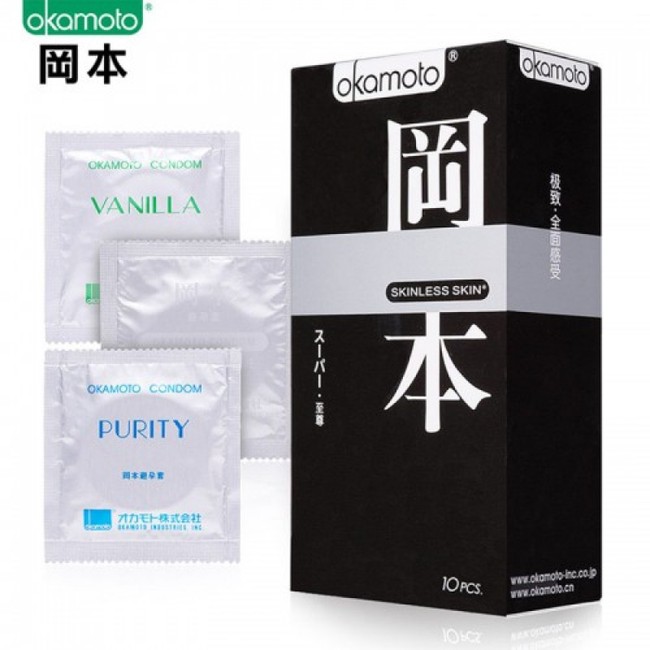 Презервативы OKAMOTO Skinless Skin Super (10 шт)