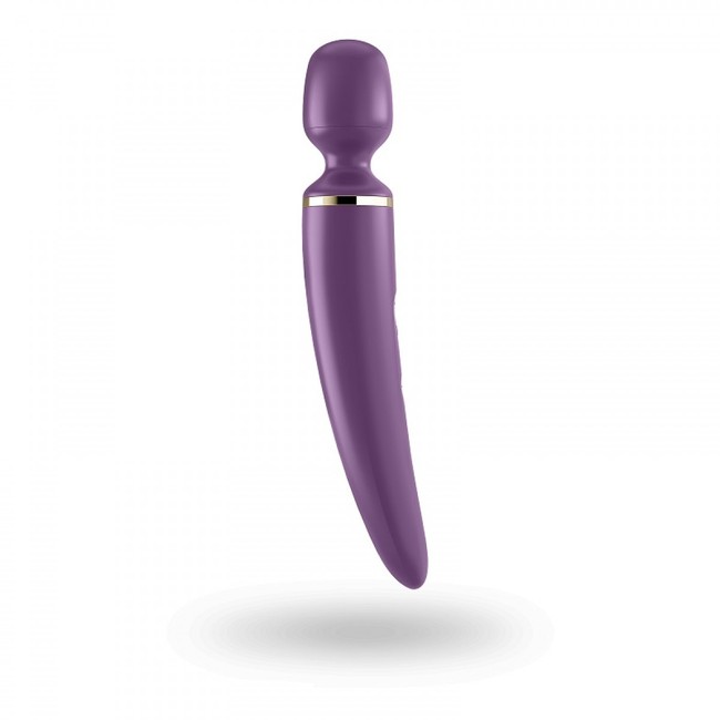 Большой перезаряжаемый вибромассажер для тела Wand-er Woman Purple XXL (10 режимов, 5 скоростей)