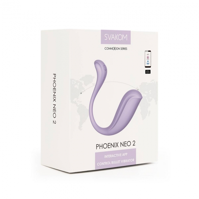 Интерактивный вибромассажер Phoenix Neo 2 SVAKOM, лиловый