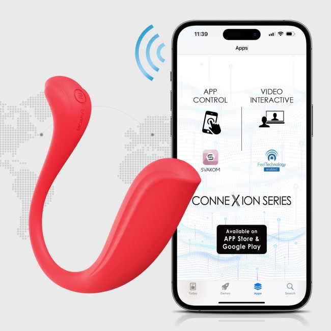 Интерактивный вибромассажер Phoenix Neo 2 SVAKOM, красный /без коробки/