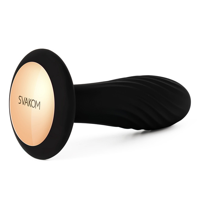 Анальная пробка Svakom Bella Black (11,3 см, черный с золотым )