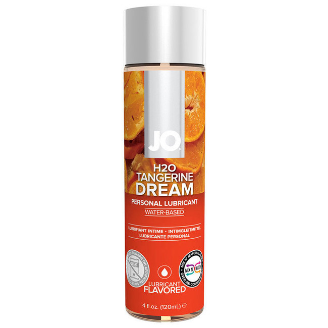 Вкусовой лубрикант на водной основе мандарин Tangerine Dream  120 мл