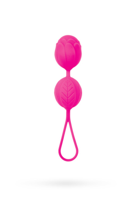 Вагинальные шарики со смещенным центром тяжести Pleasure Balls (ярко-розовый)