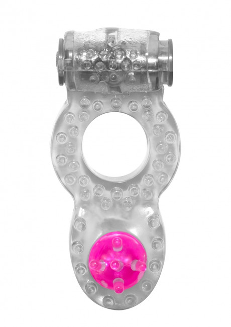 Эрекционное кольцо с вибрацией Rings Ringer white