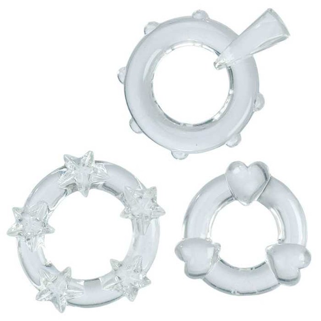 Набор из трех эрекционных колец Magic C-Rings,
